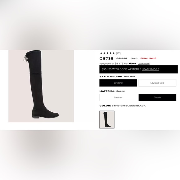 Stuart Weitzman lowland boots - Picture 2 of 4